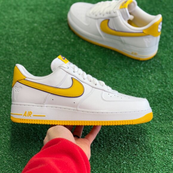 Nike Other - Nike Air Force 1 Low Retro QS Kobe Bryant Lakers Mens Shoes FZ1151-100 NEW Sz 16